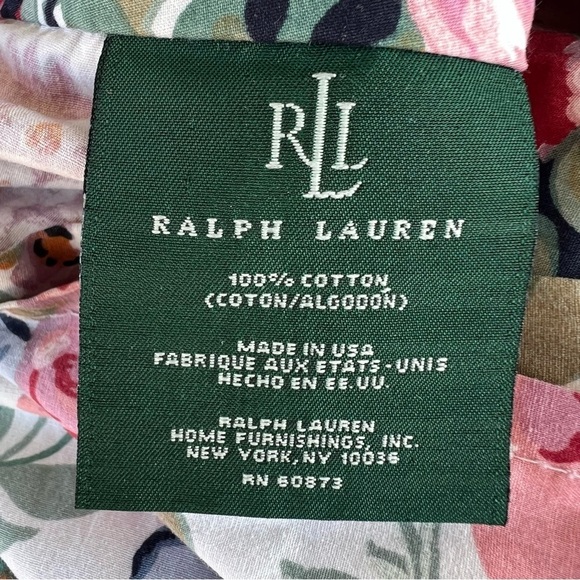 VTG Lauren Ralph Lauren Allison King Size Duvet Cover USA Classic Cottage NICE! - Picture 12 of 15